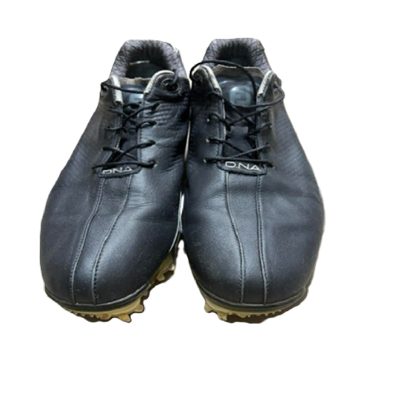 FootJoy D.N.A. Men's Golf Shoes - Black Spiked Leather, US Size 7M