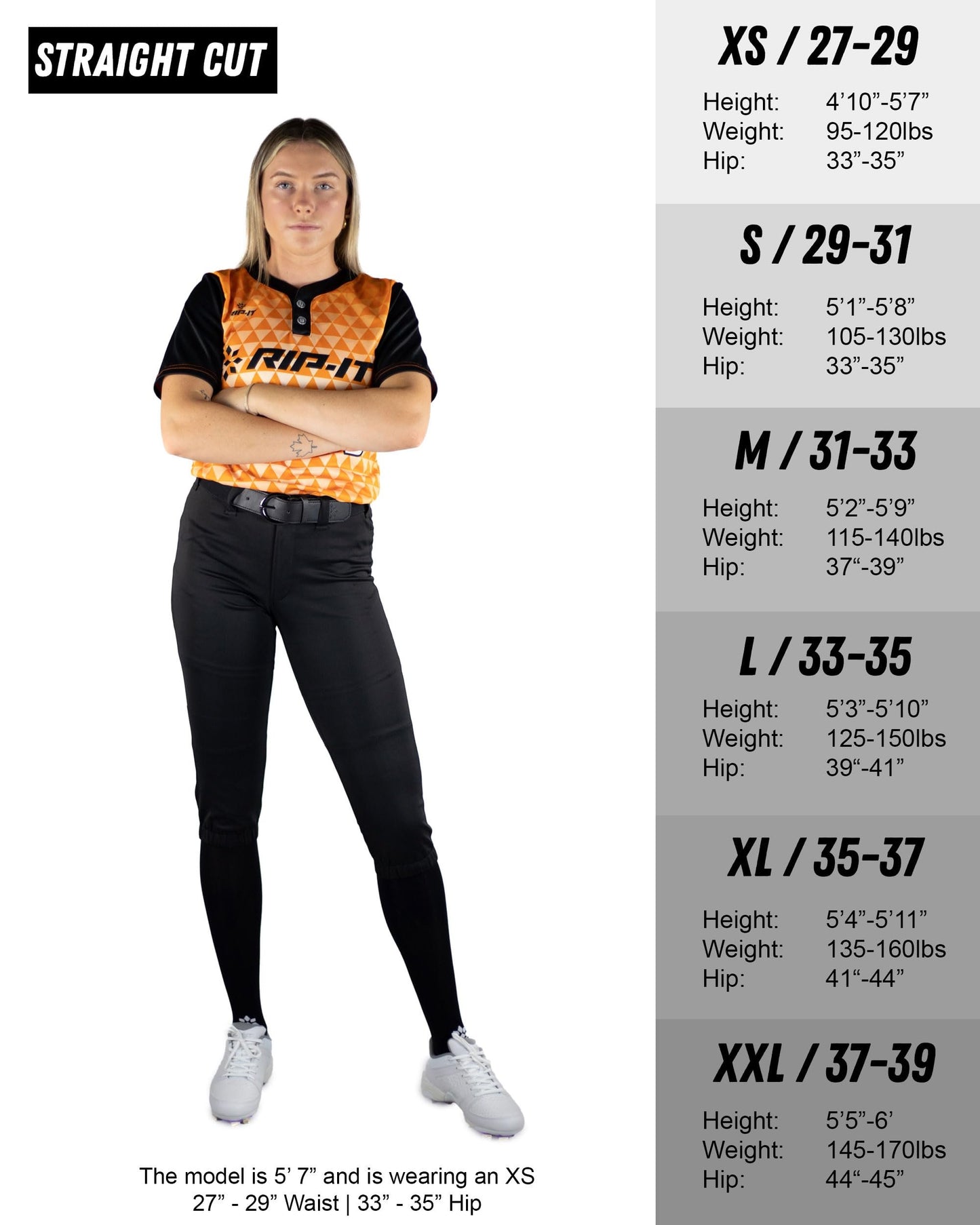 RIP-IT Women's Revolution Softball Pants - Straight Cut