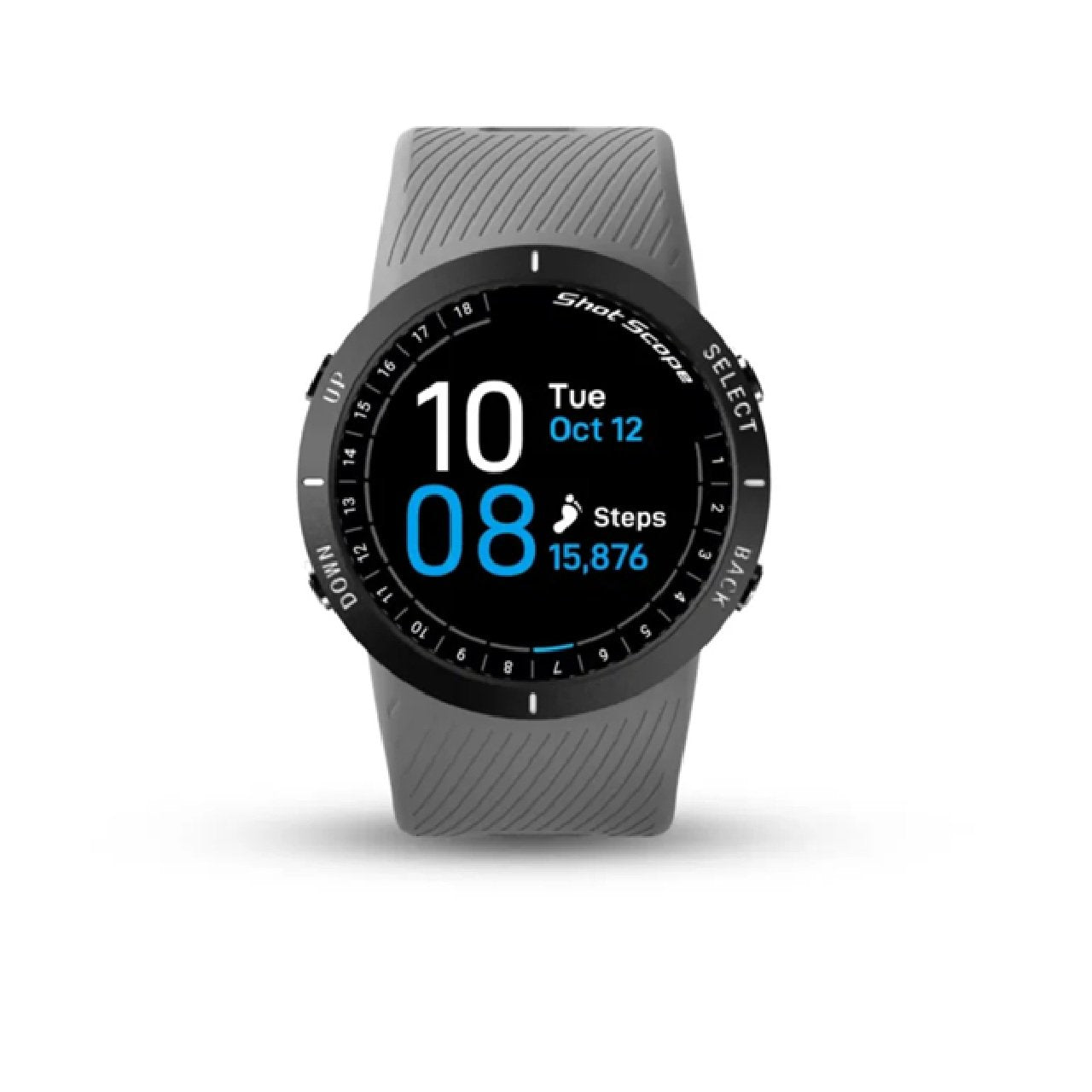 Shot Scope V5 GPS and Automatic Performance Tracking Golf Watch - Grey