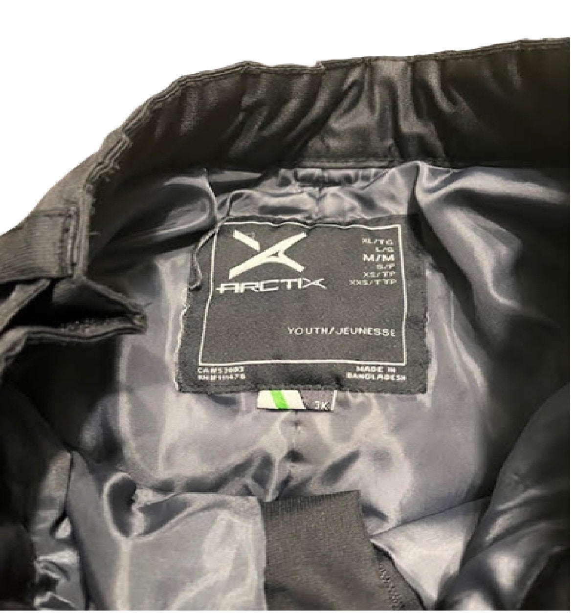 Arctix A6 Youth Thermal Ski Pants - Medium Black, Insulated Winter Snow Pants BM1