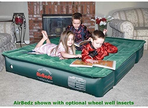 AirBedz Truck Bed Air Mattress Mid-Size 6'-6.5' Short , Green (72" x 55" x 12" Inflated)