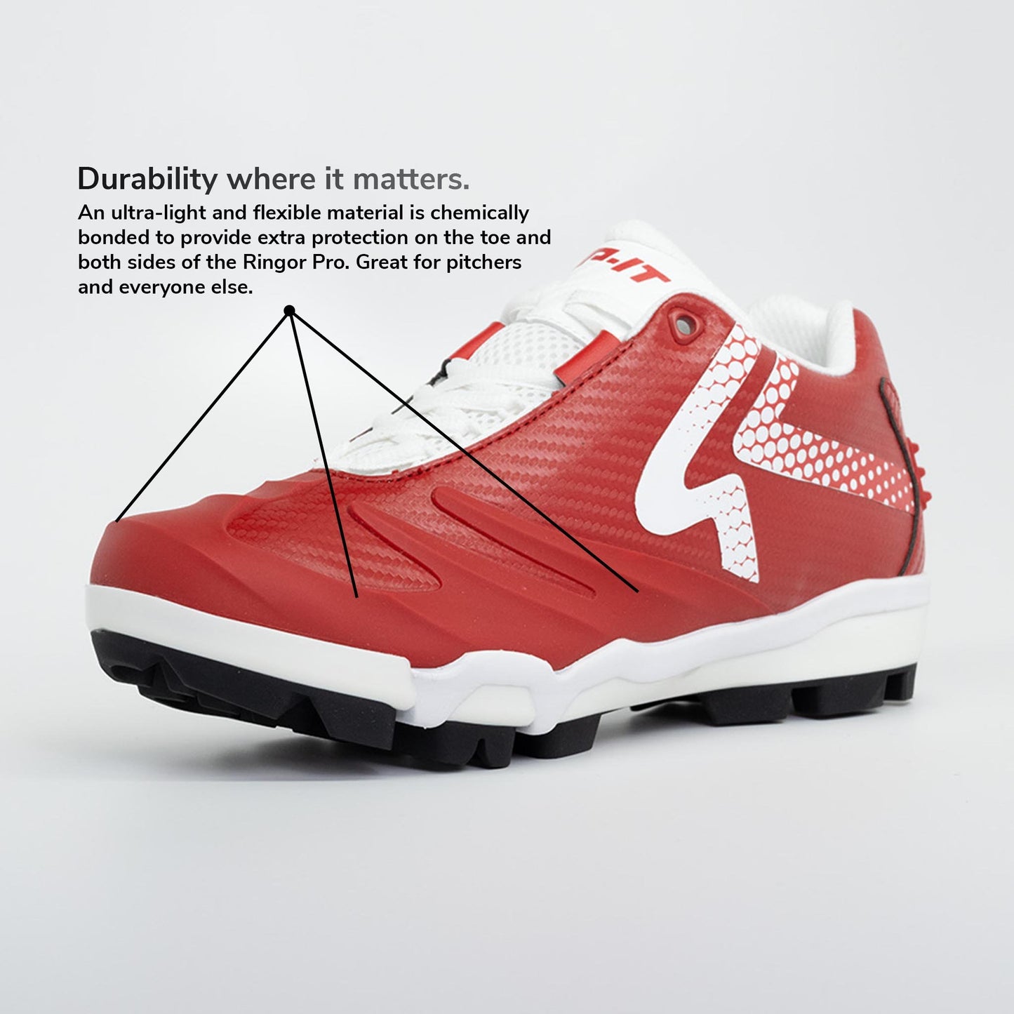 Ringor SwiftStep Pro TPU Softball Cleat Women's Red