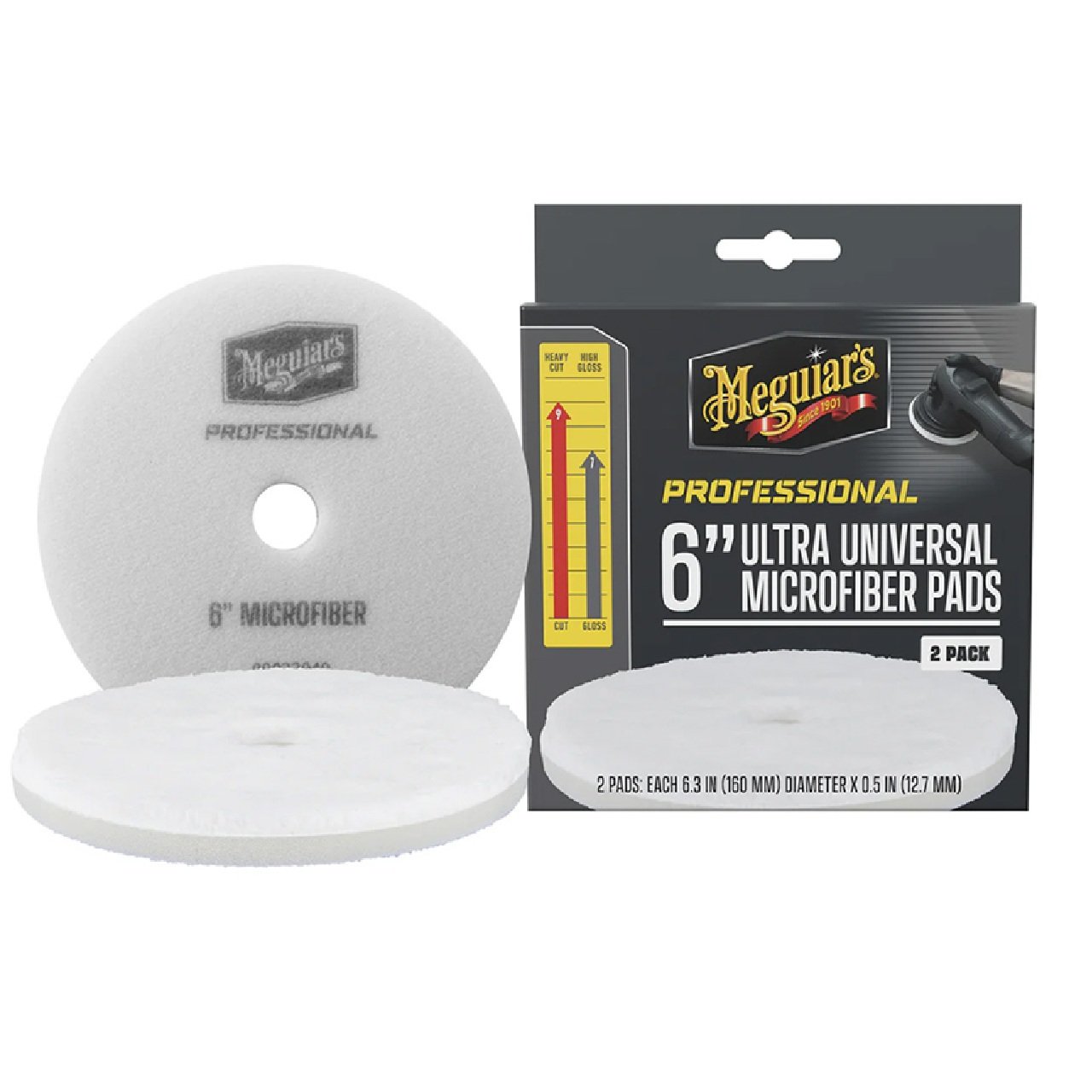 Meguiar's Professional 6" Ultra Universal Microfiber Pads *2-Pack