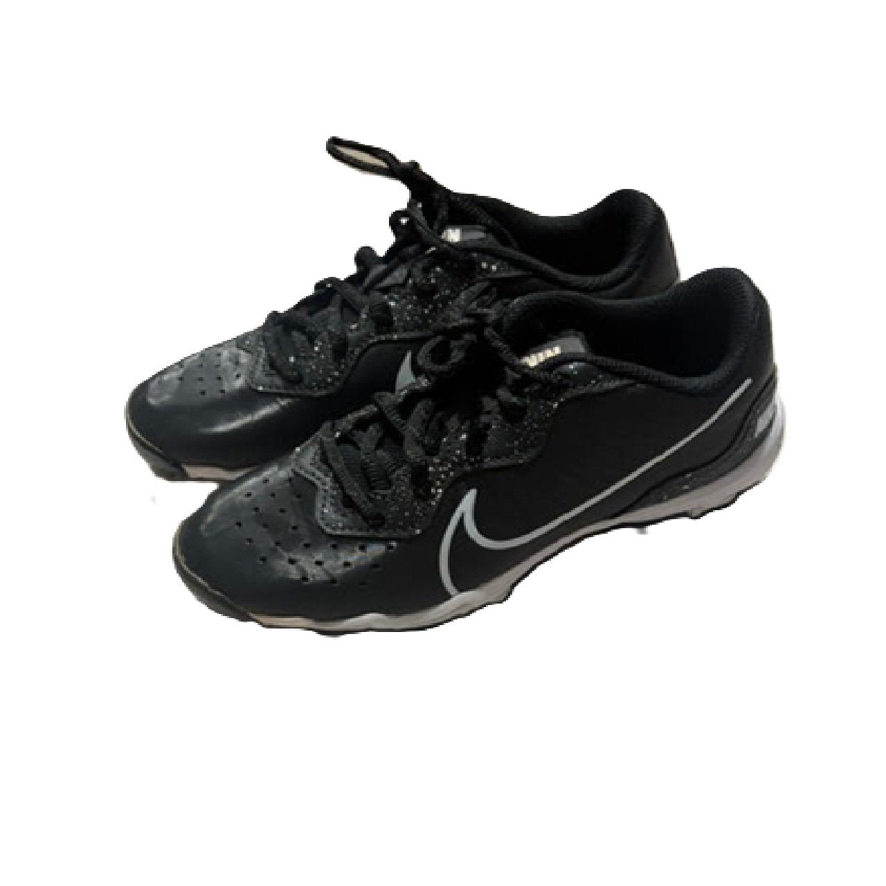 Nike Alpha Huarache 4 Keystone Kids Baseball Cleats Black US 1Y BM1