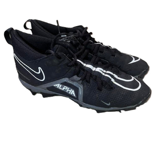 Nike Youth Alpha Menace 3 Shark football cleat 5.5Y Black BM1