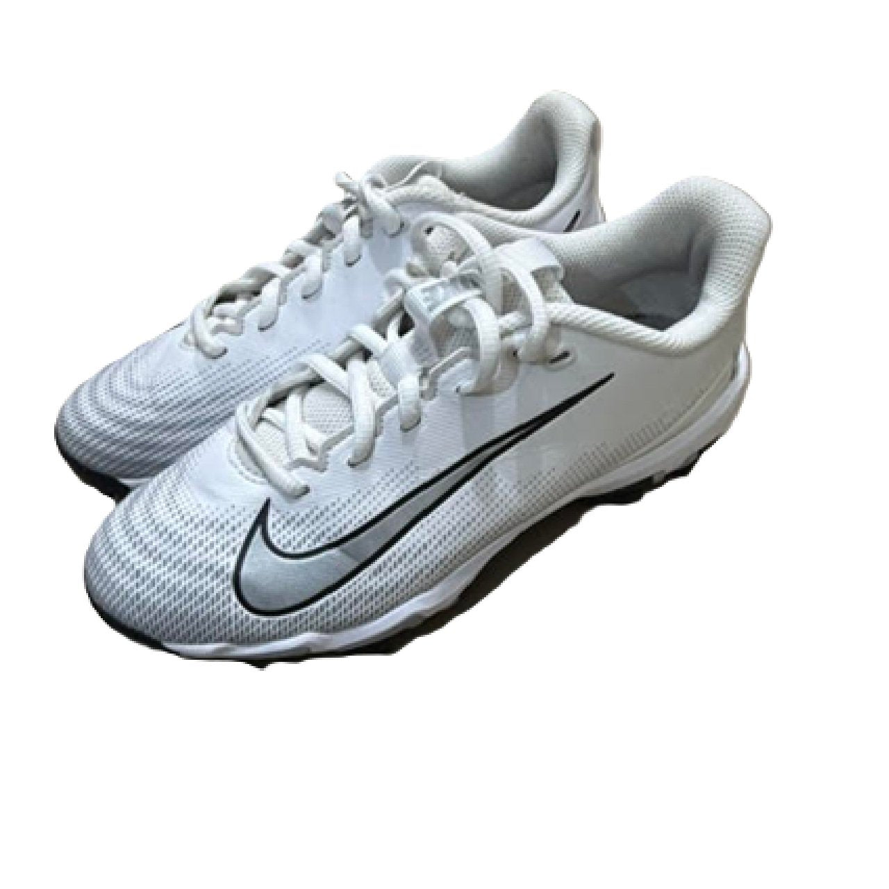 Nike Vapor Shark 3 Low Top Football Cleat White/Gray 5Y BM1