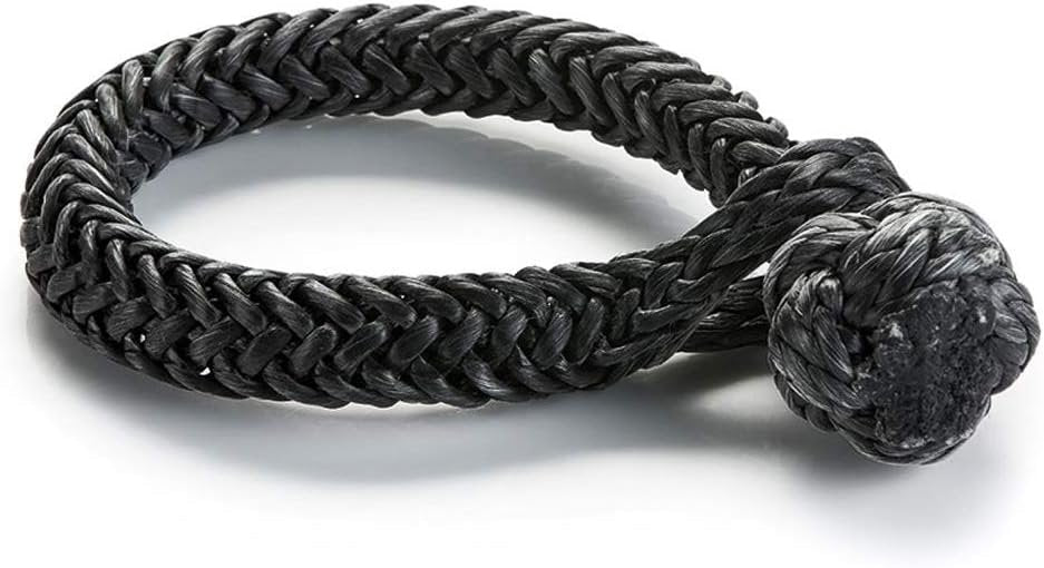 WARN Spydura Soft Shackle Synthetic Rope, 3/8" Diameter, Black
