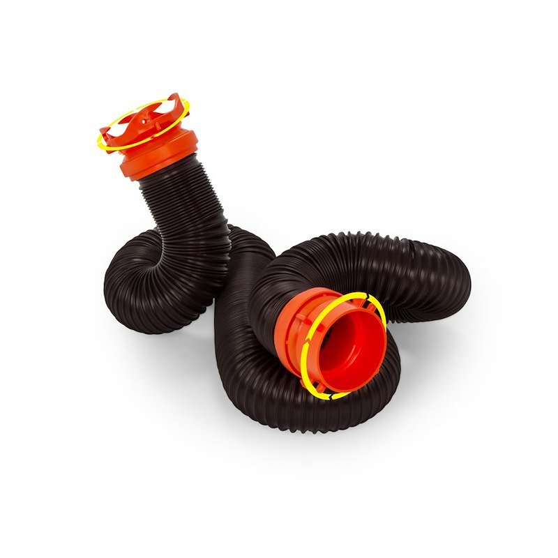Camco RhinoFLEX 10' Sewer Hose Extension w/Swivel Bayonet & Lug