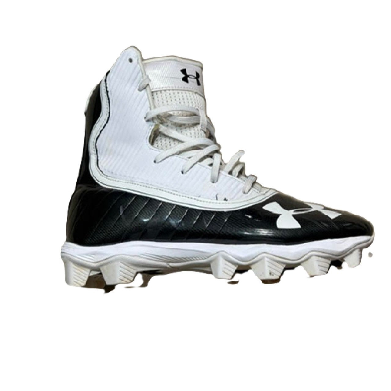 Under Armour Highlight RM Mid-Top Football Cleats US 8.5 Black White BM1