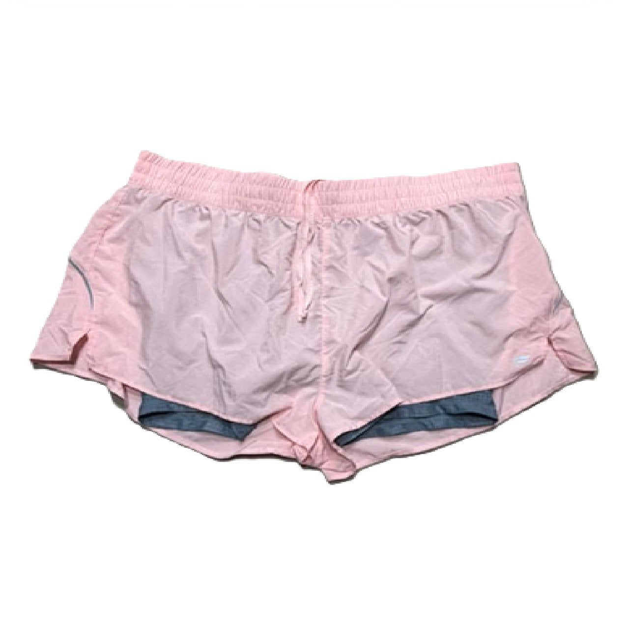Fabletics Women's Perforated Run 2" Short Light Capri Coral/Stormcloud XXL/1X
