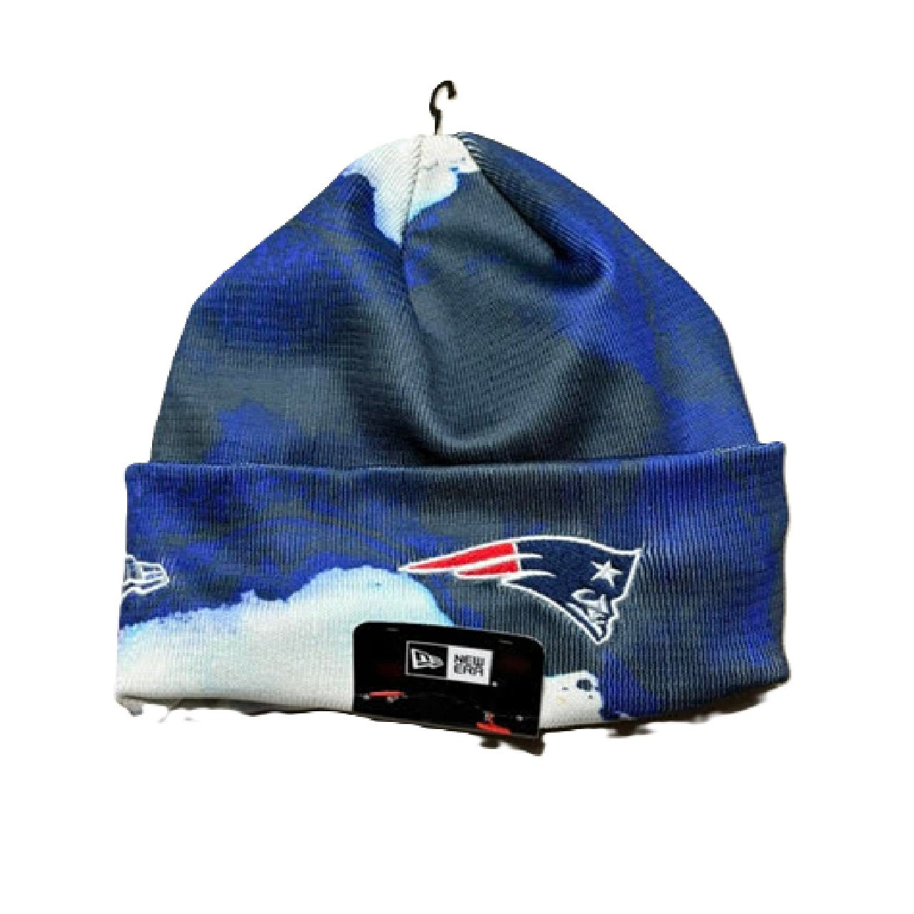 New Era Men's NFL Patriots Sideline Ink Dye Cuffed Knit Hat BM1