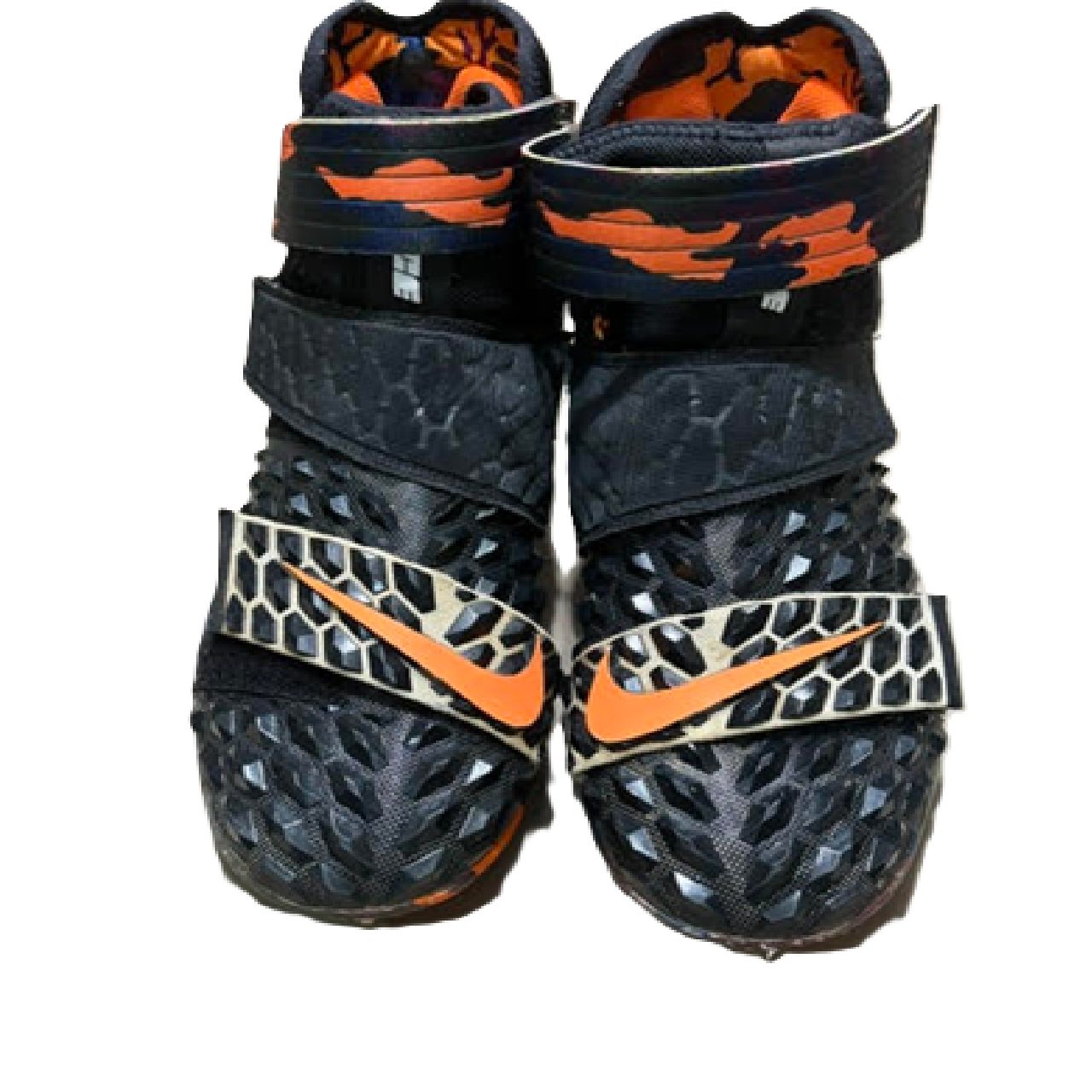 Nike Force Savage Elite 2 Football Cleats Black/Orange/Camo US 13 BM1