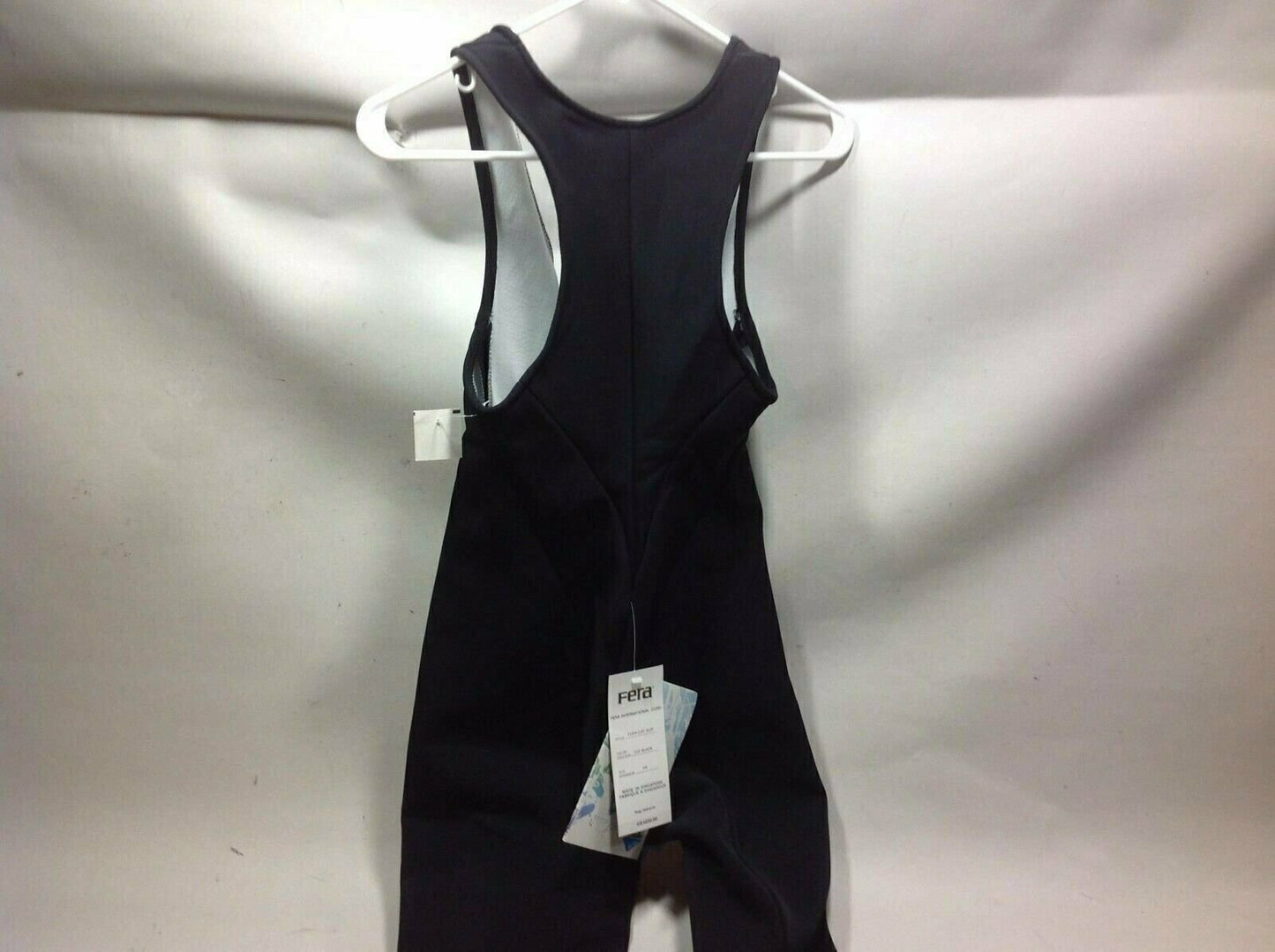 Fera Skiwear Cat suit Schoeller WB 400 Black Size 6R  1/4 zip front stirrups