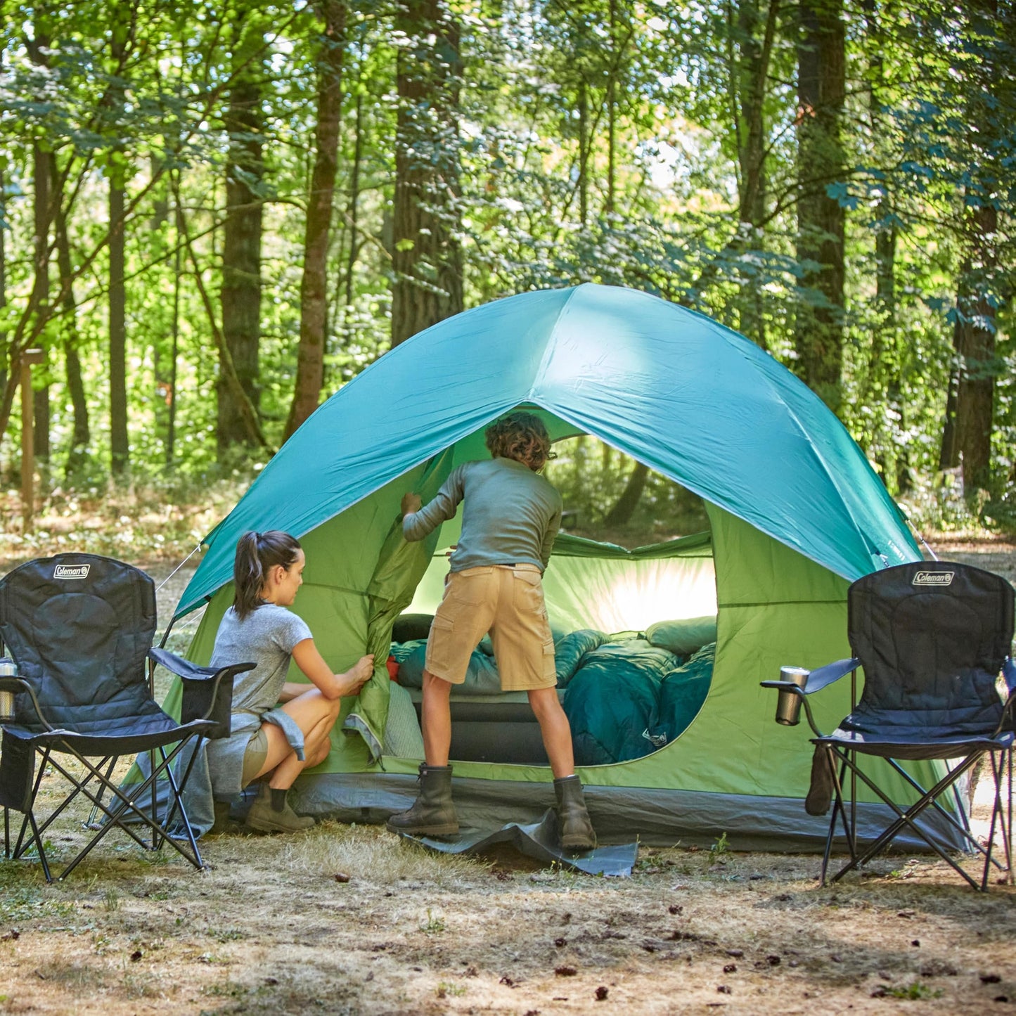 Coleman Sundome 4-Person Camping Tent -Spruce Green 2207036