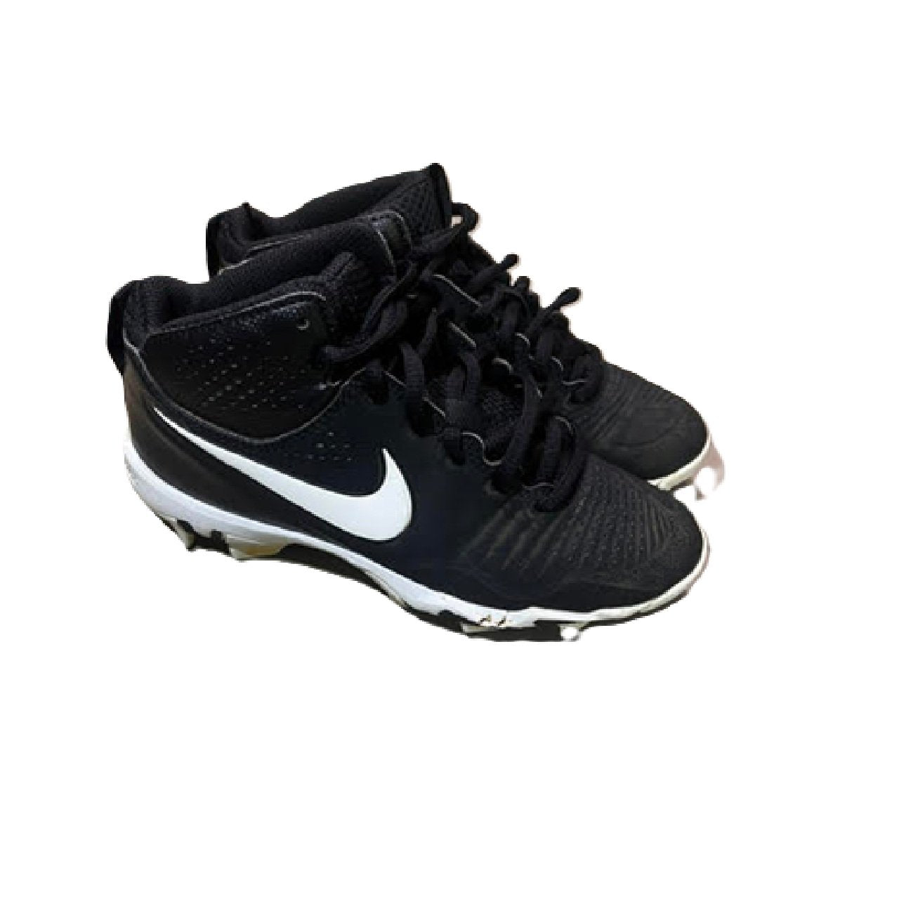 Nike Alpha Huarache 3 Keystone GS Baseball Cleats Youth Size 2.5Y Black BM1
