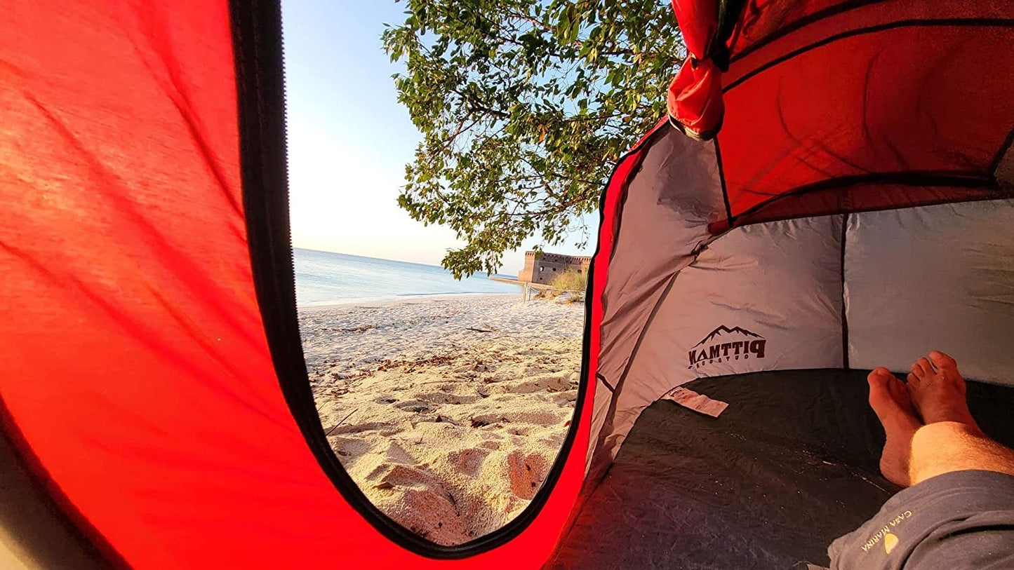 AirBedz  Instant Set-up 2 Person Pop-up Tent 7.55'x3.94'x3.2' (Height), gray