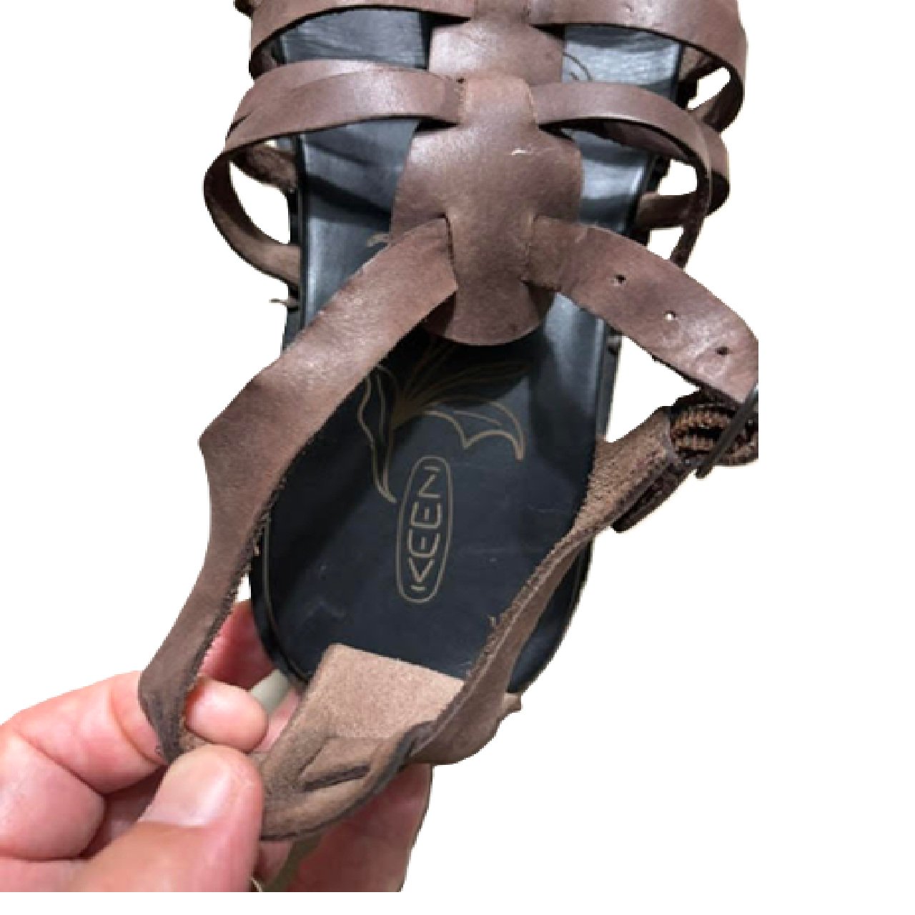 KEEN Alman Gladiator Women's Casual Leather Sandals Brown US 8.5