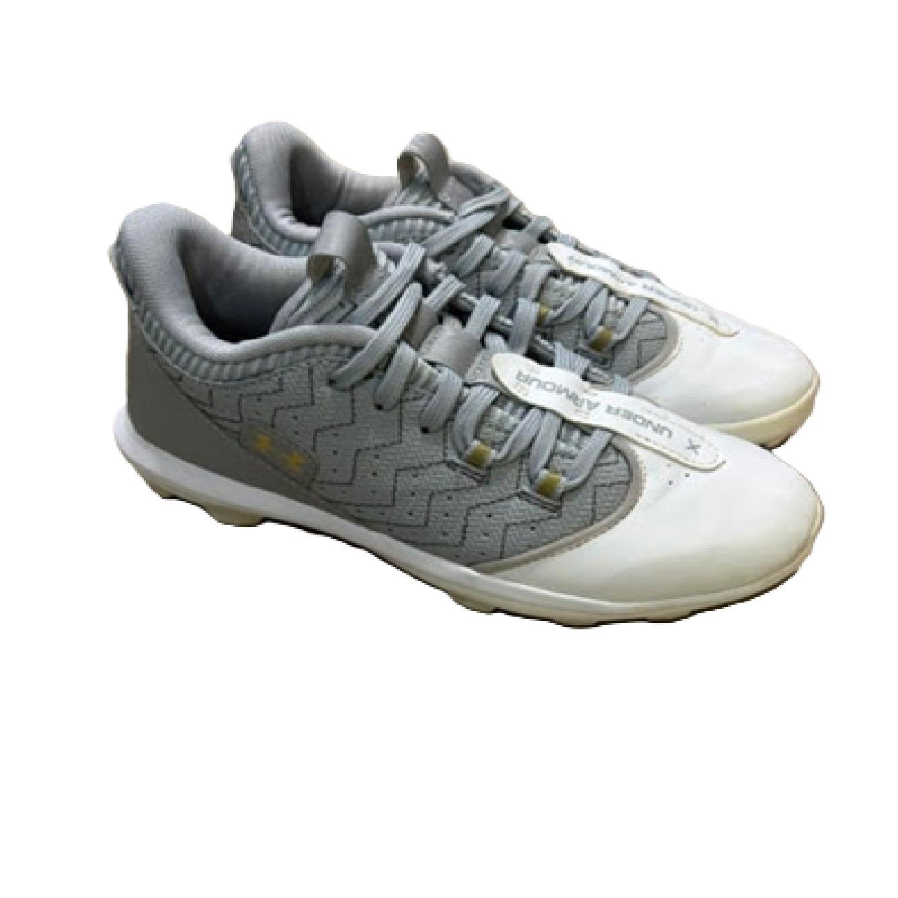 Under Armour Harper 9 TPU Baseball Cleat Gray/White 4Y BM1