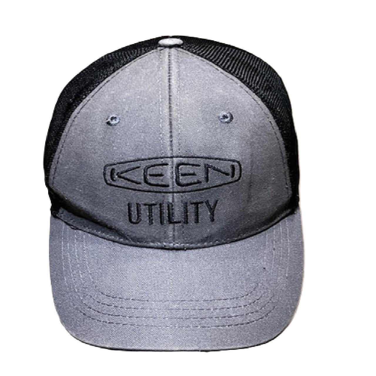 Keen Utility Snapback Trucker Hat - Black/Gray Adjustable 6-Panel Mesh Back BM1