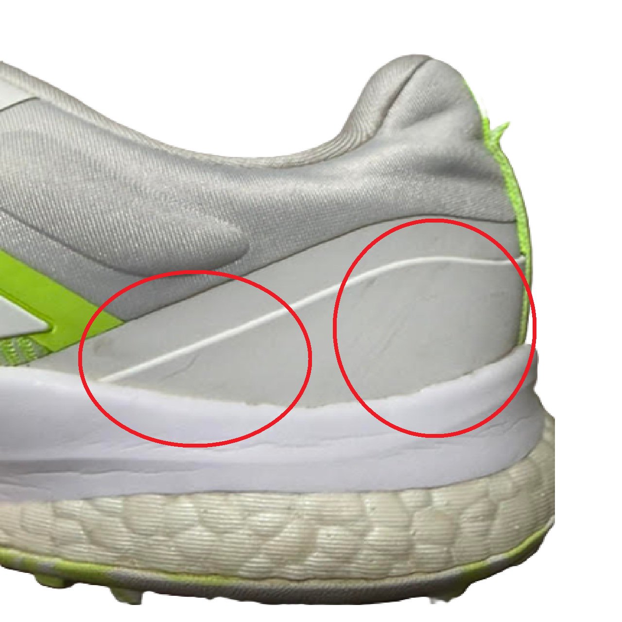 adidas Zoysia Spikeless Women's Golf Shoe US 7 Cloud White/Lucid Lemon-BM1