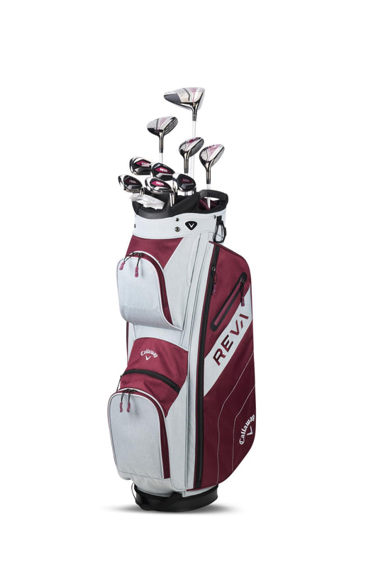 Callaway Women's REVA RH Golf Set 11pc with EGPLNT Cart Bag (Regular)
