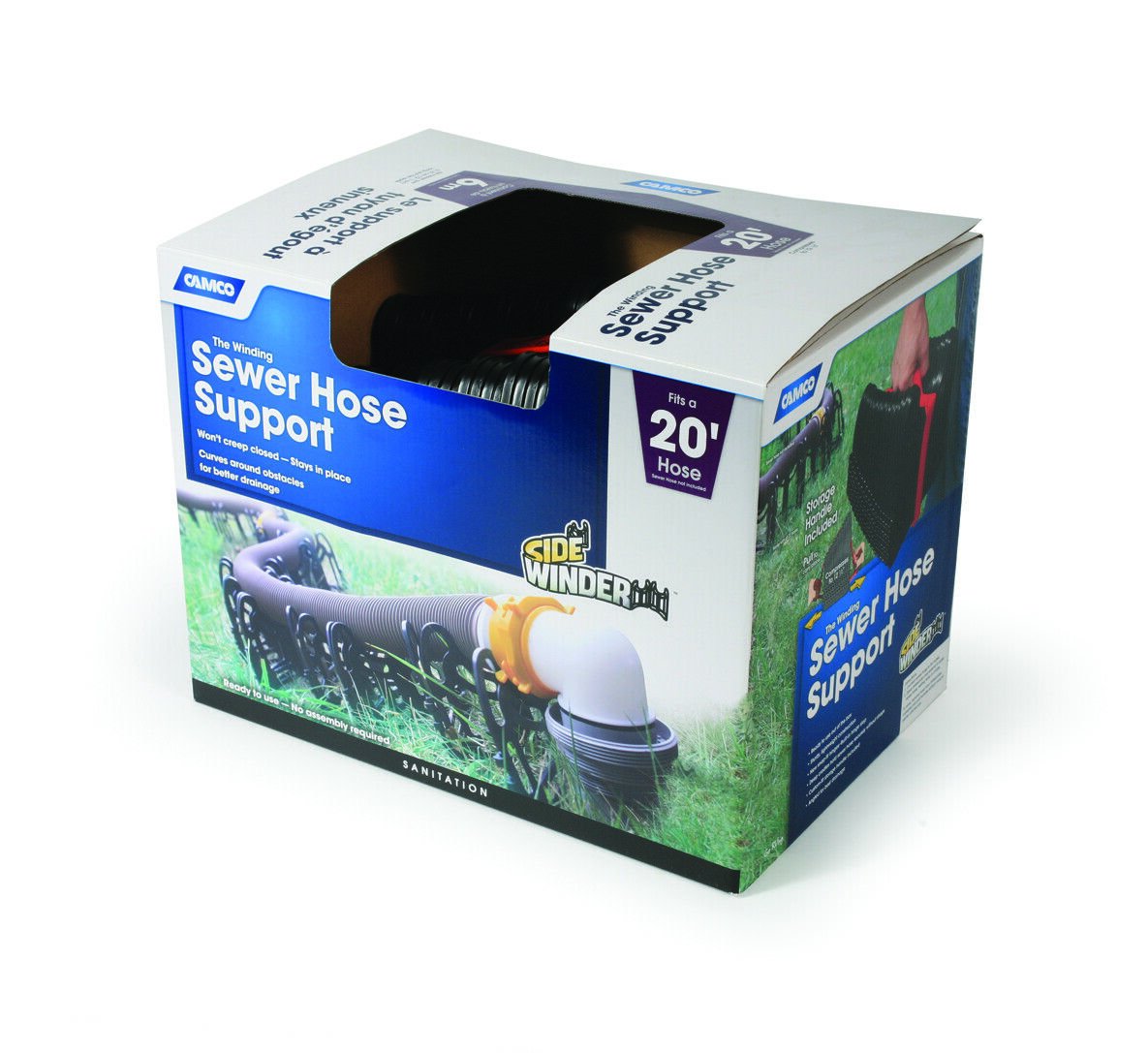 Camco RV Hose Support 20' SIDEWINDER HOSE SUPRT