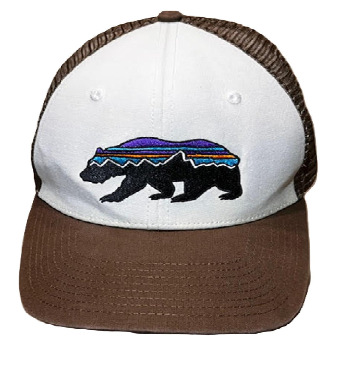 Patagonia "Bear" Brown Adjustable Trucker Style Hat BM1