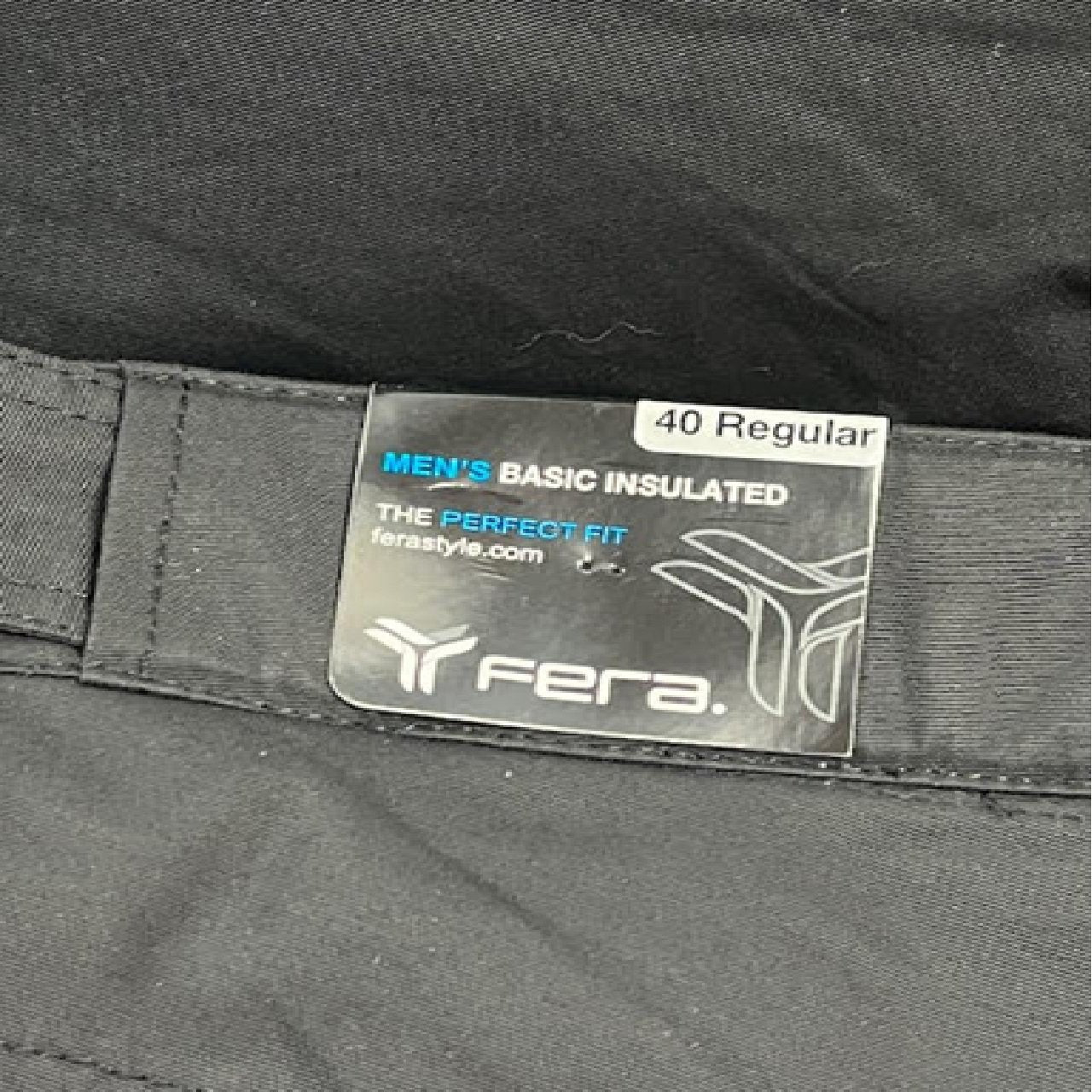 Fera Men Insulated Ski Pants 40W x 32L Black Regular