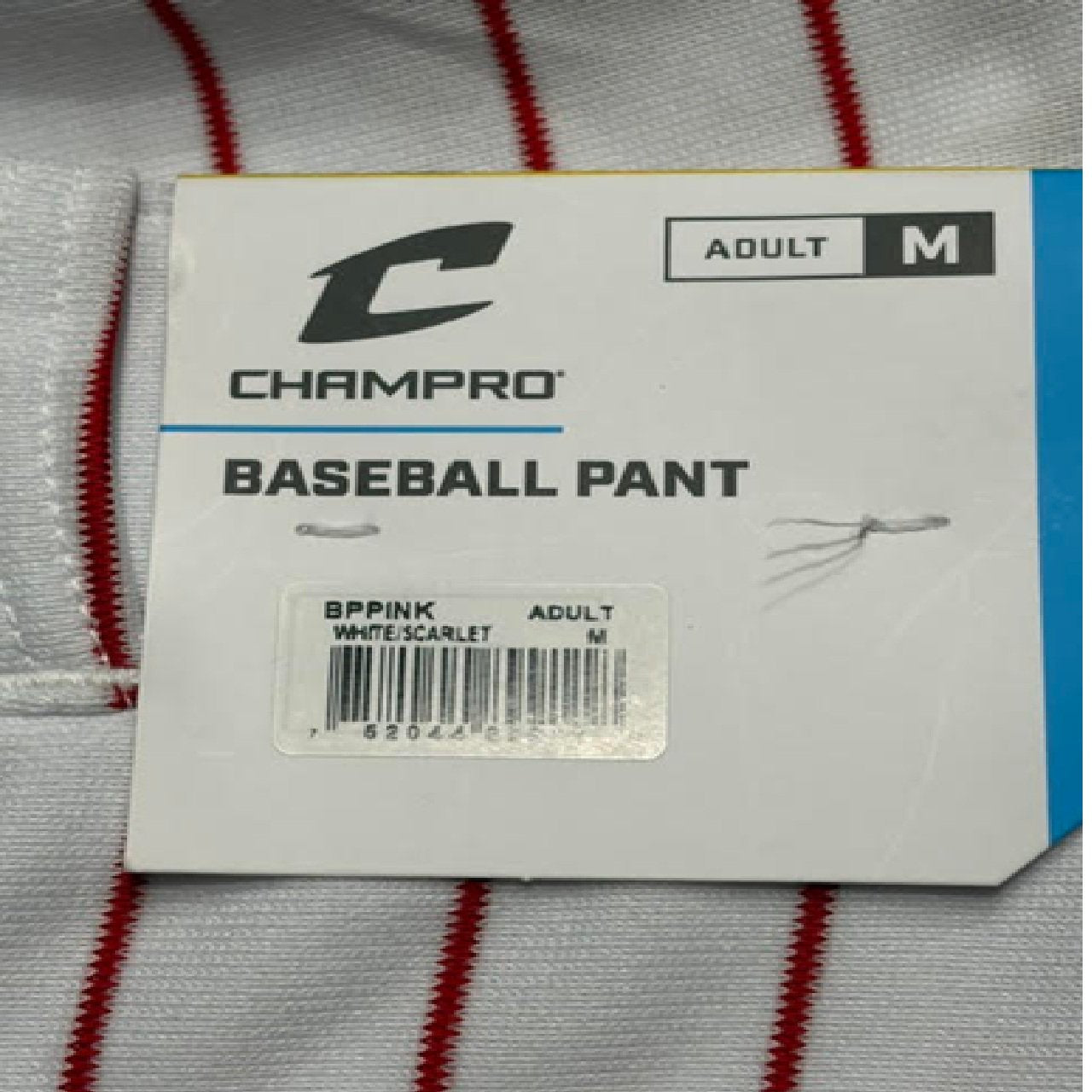 Champro Mens Triple Crown Baseball Pants Knickers w/ Red Pinstripes Medium