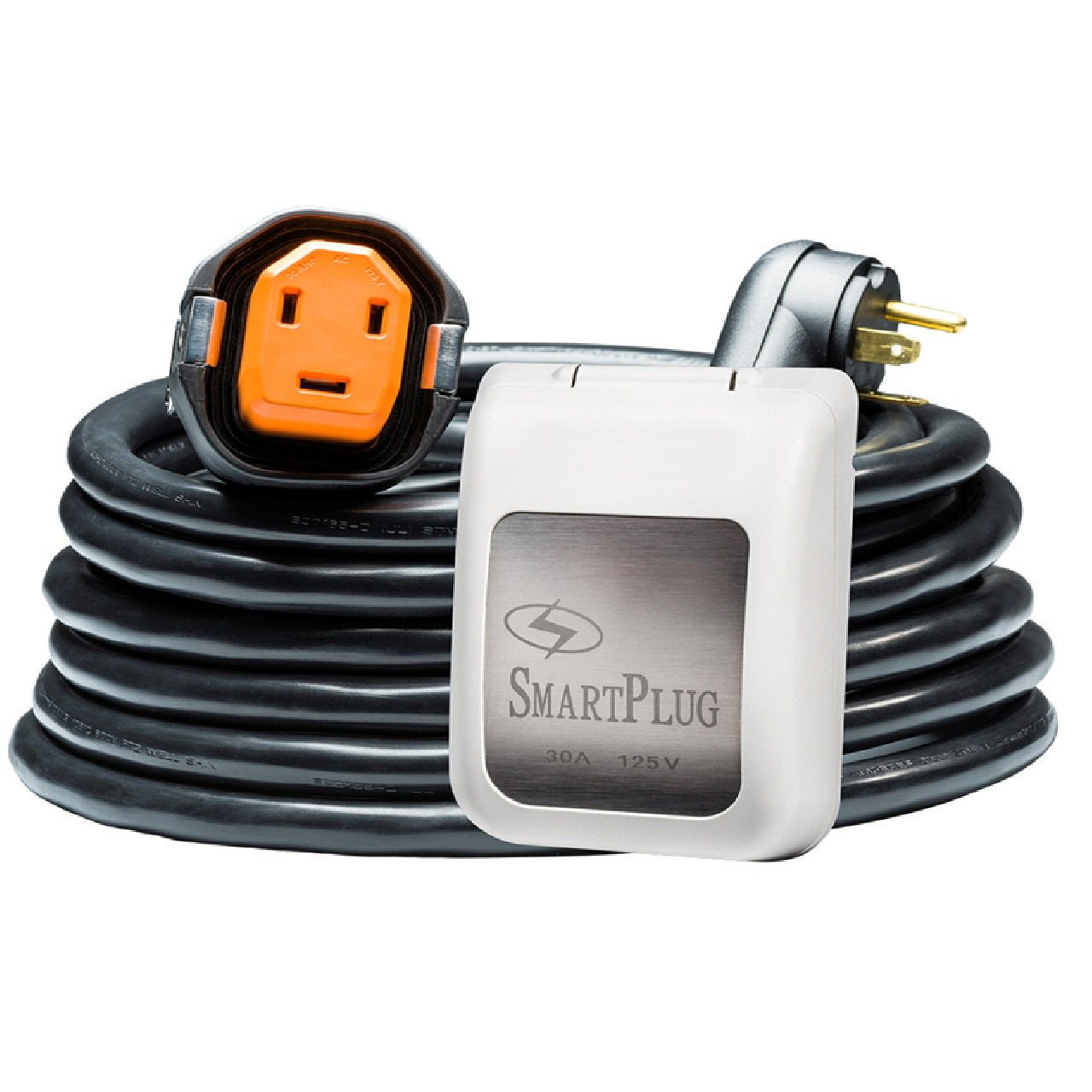 SmartPlug RV Kit 30 AMP Dual Config Cordset & White Inlet Combo - 30'
