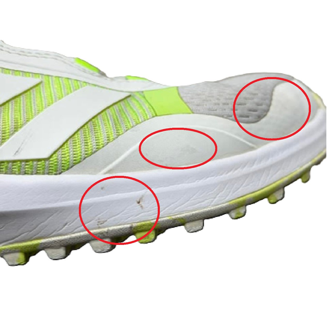 adidas Zoysia Spikeless Women's Golf Shoe US 7 Cloud White/Lucid Lemon-BM1
