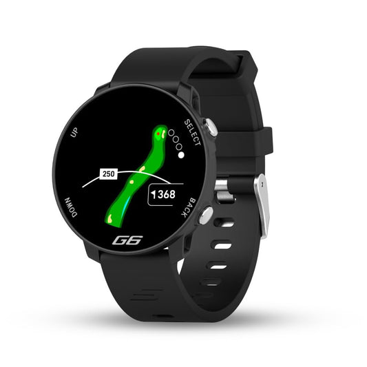 Shot Scope G6 GPS Golf Watch, 38k+ Pre-Loaded Courses, range finder Black