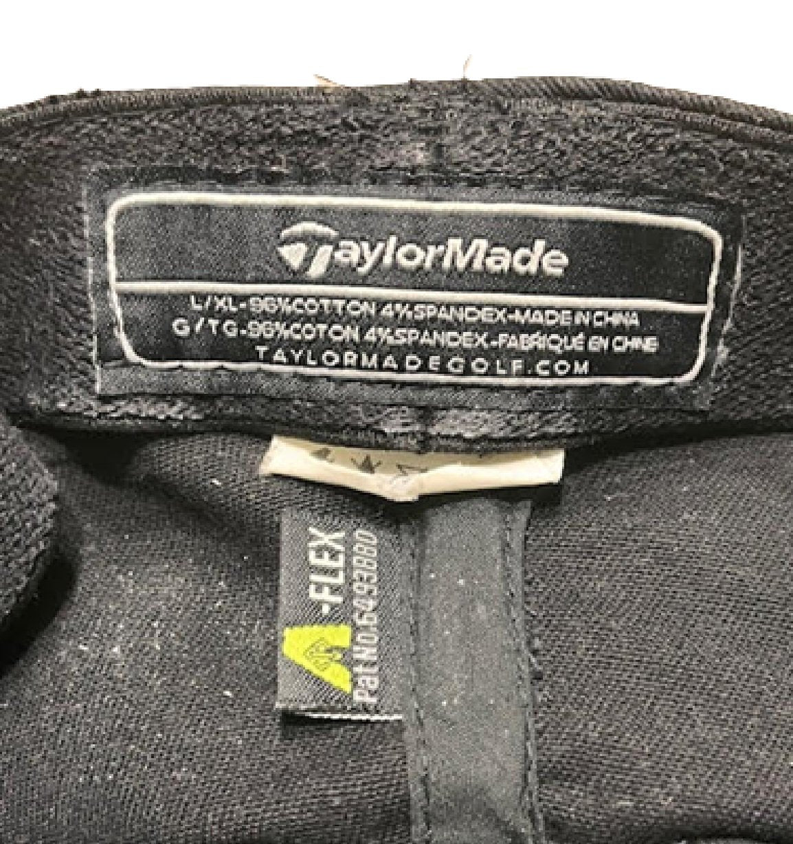Taylormade Cage Golf Hat with RBZ, R11S logos-Black Flat Top L/XL Bm1
