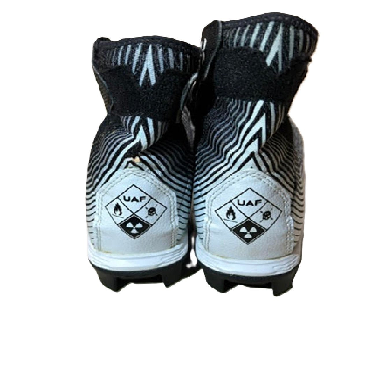 Under Armour Highlight Franchise Jr. Football Cleats - Youth Size 5Y Black White BM1