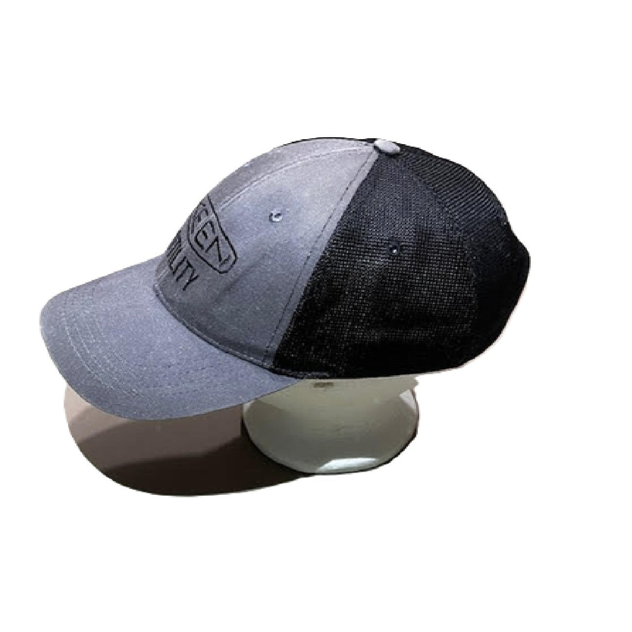 Keen Utility Snapback Trucker Hat - Black/Gray Adjustable 6-Panel Mesh Back BM1