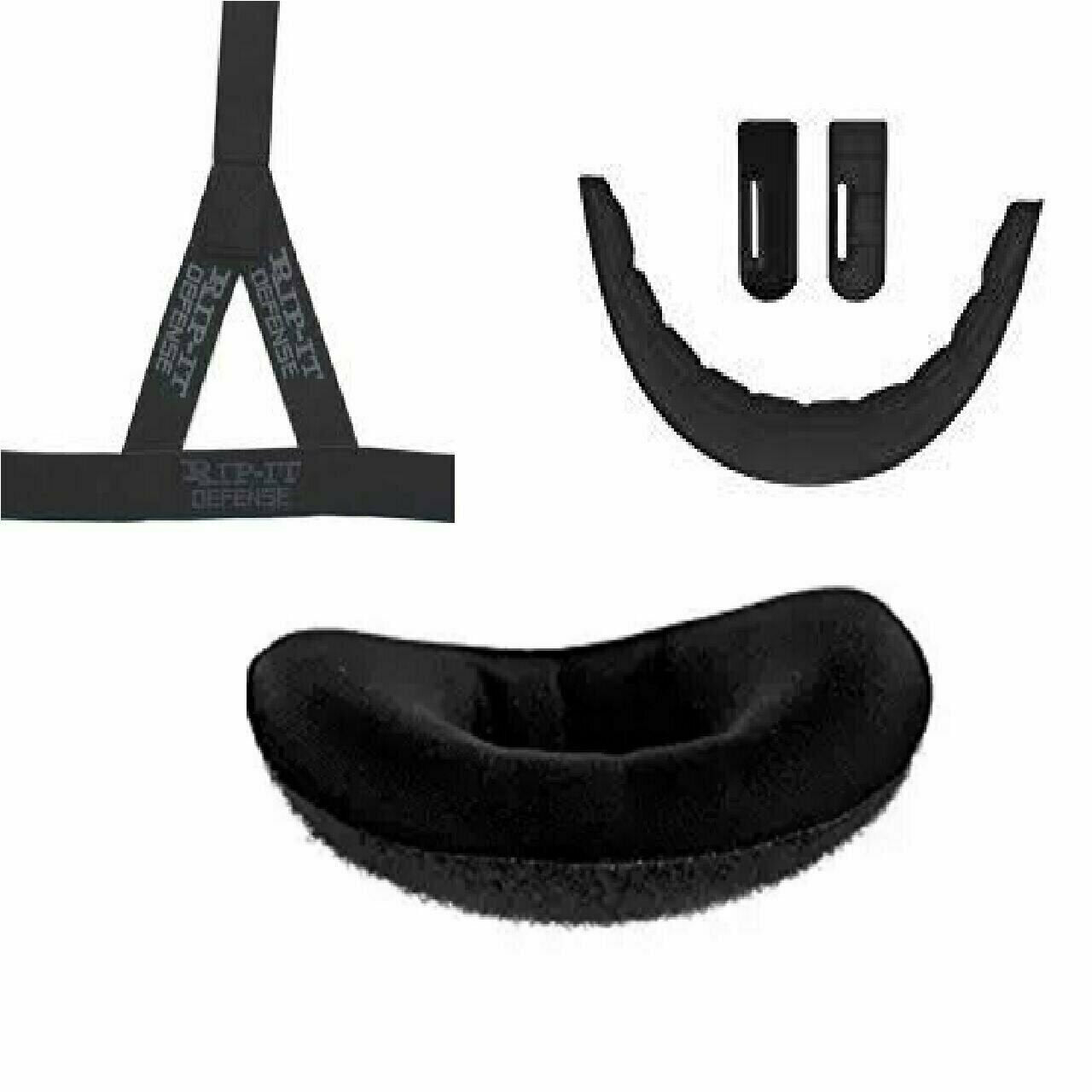 Rip it Complete rebuild Pad Kit (pads, ponytail strap, chin cup) Defender Black