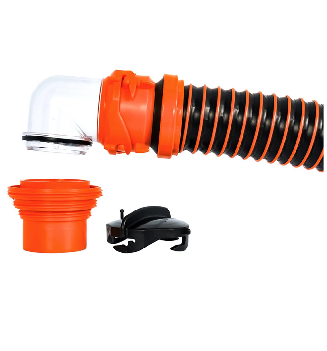 Camco RhinoEXTREME 20' Sewer Hose Kit w/4 In 1 Elbow Caps