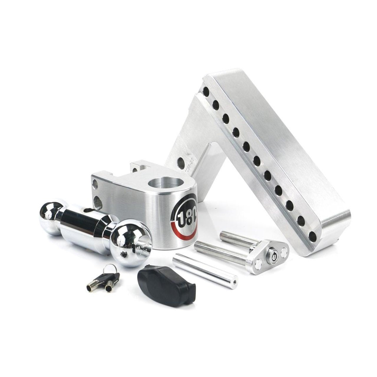 Weigh Safe 8" Turnover Adjustable  Hitch Mount with 18500 GTW