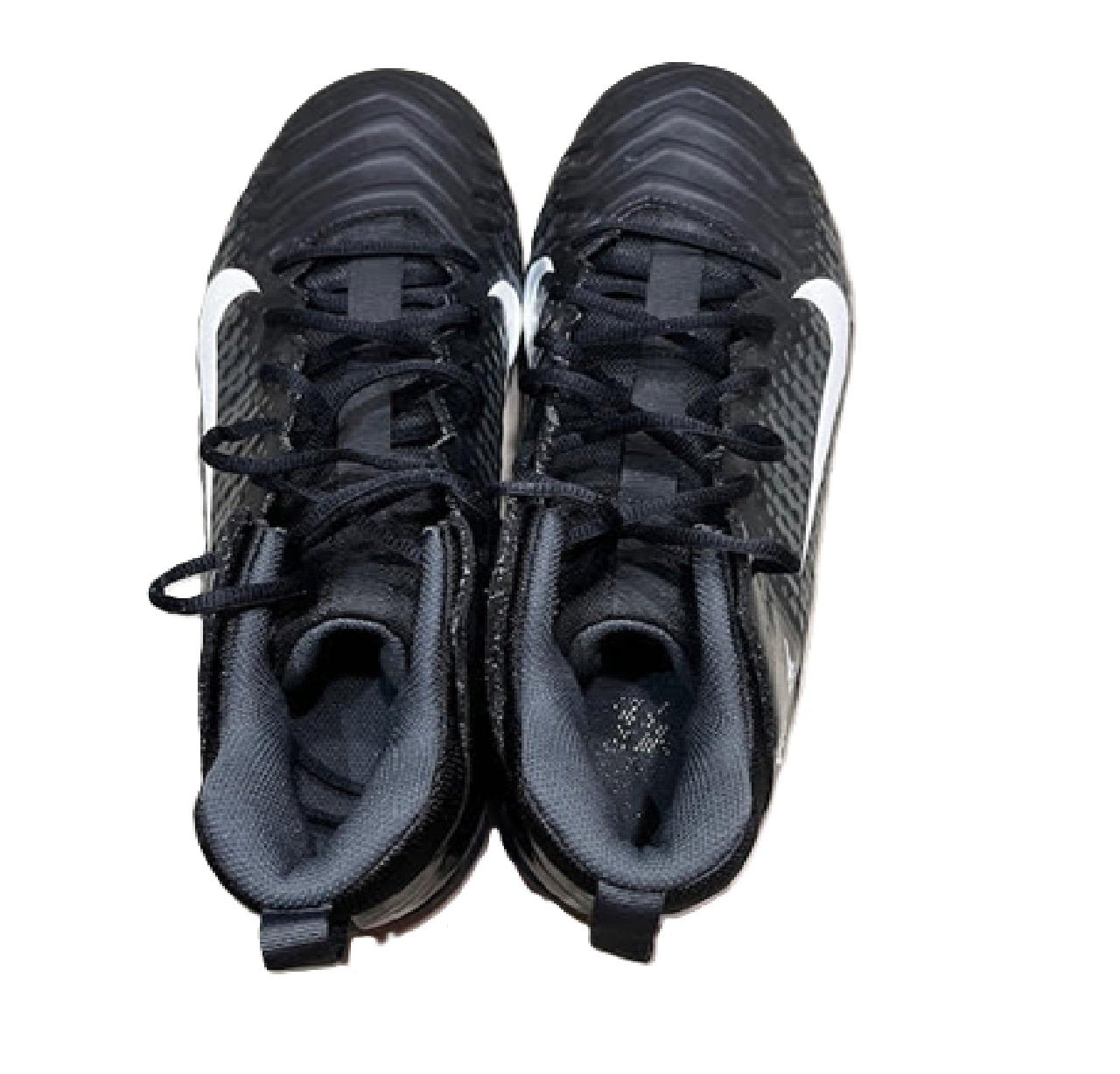 Nike Alpha Menace 2 Shark Football Cleats Men's 13 Wide Black BM1
