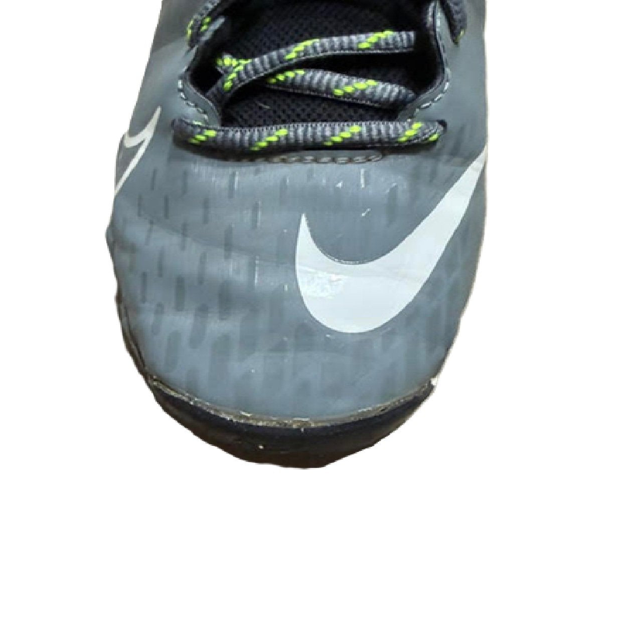 Nike Hyperdiamond 4 Keystone Girls Softball Cleats - Youth 3Y, Gray/Volt/White BM1