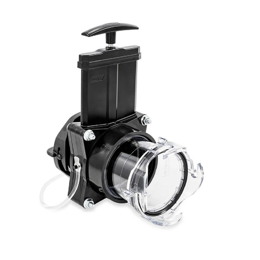 Camco 3" RV  Sewer Waste Gate Valve w/3.5" Clear Extension & Cap