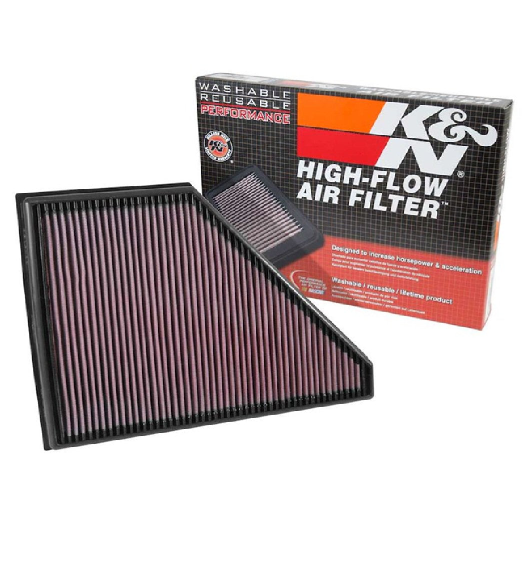 K&N Washable Reusable High-Flow Air Filter 33-5056 for Enclave, Traverse, XT5, Acadia
