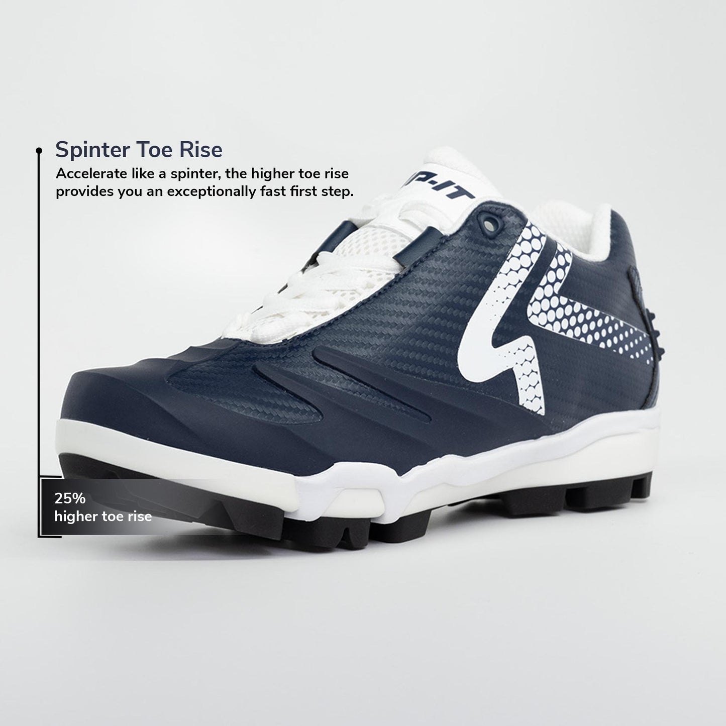 Ringor SwiftStep Pro TPU Softball Cleat Women's Navy