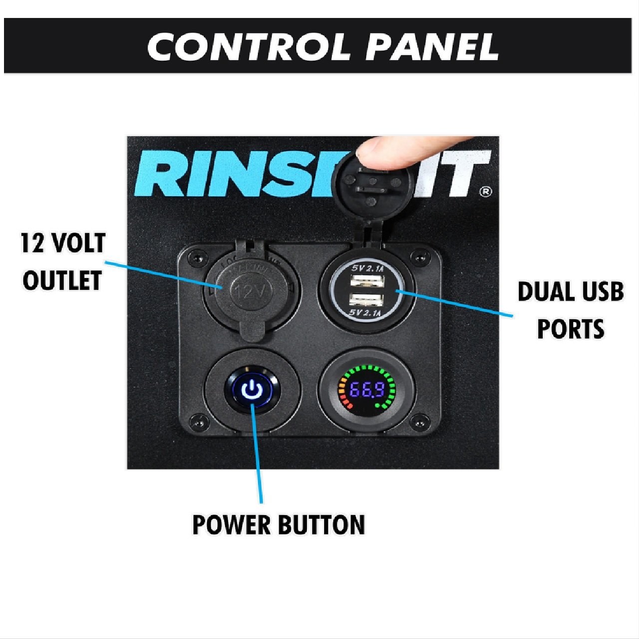 Rinsekit Cube Portable 4 Gal Shower or Rinse kit