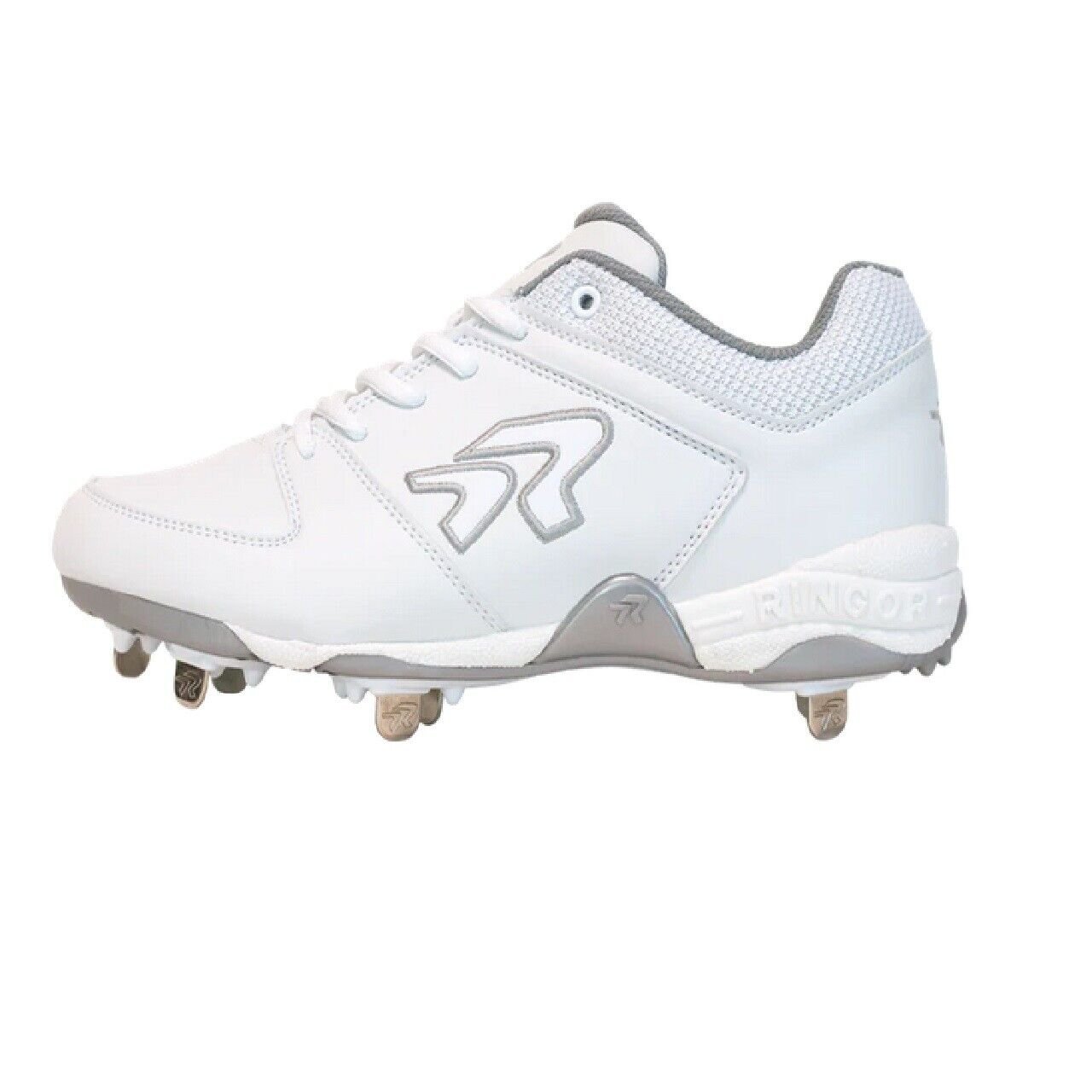 Ringor Flite Women's Softball Metal Spikes- White