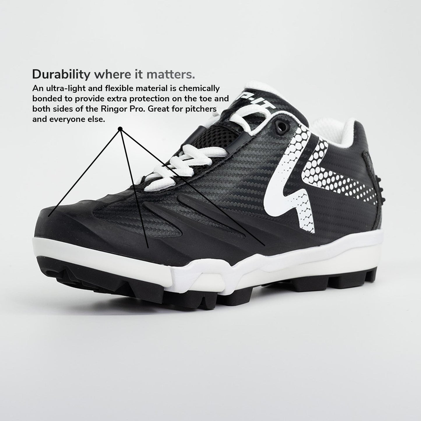 Ringor SwiftStep Pro TPU Softball Cleat Women's Black