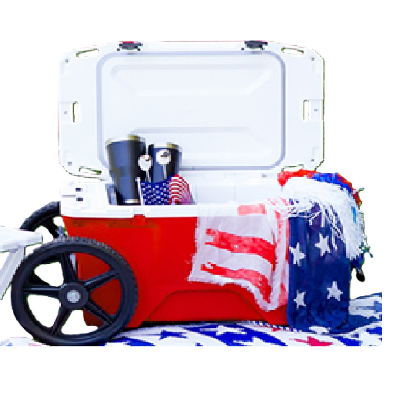 Camco Cooler Cart Kit- allows you to roll your cooler