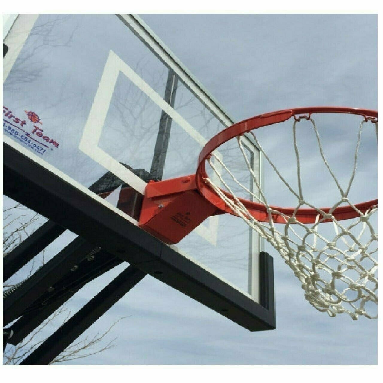 First Team Champ Select Basketball Goal Adjustable- Bolt Down- w/36x60 acrylic