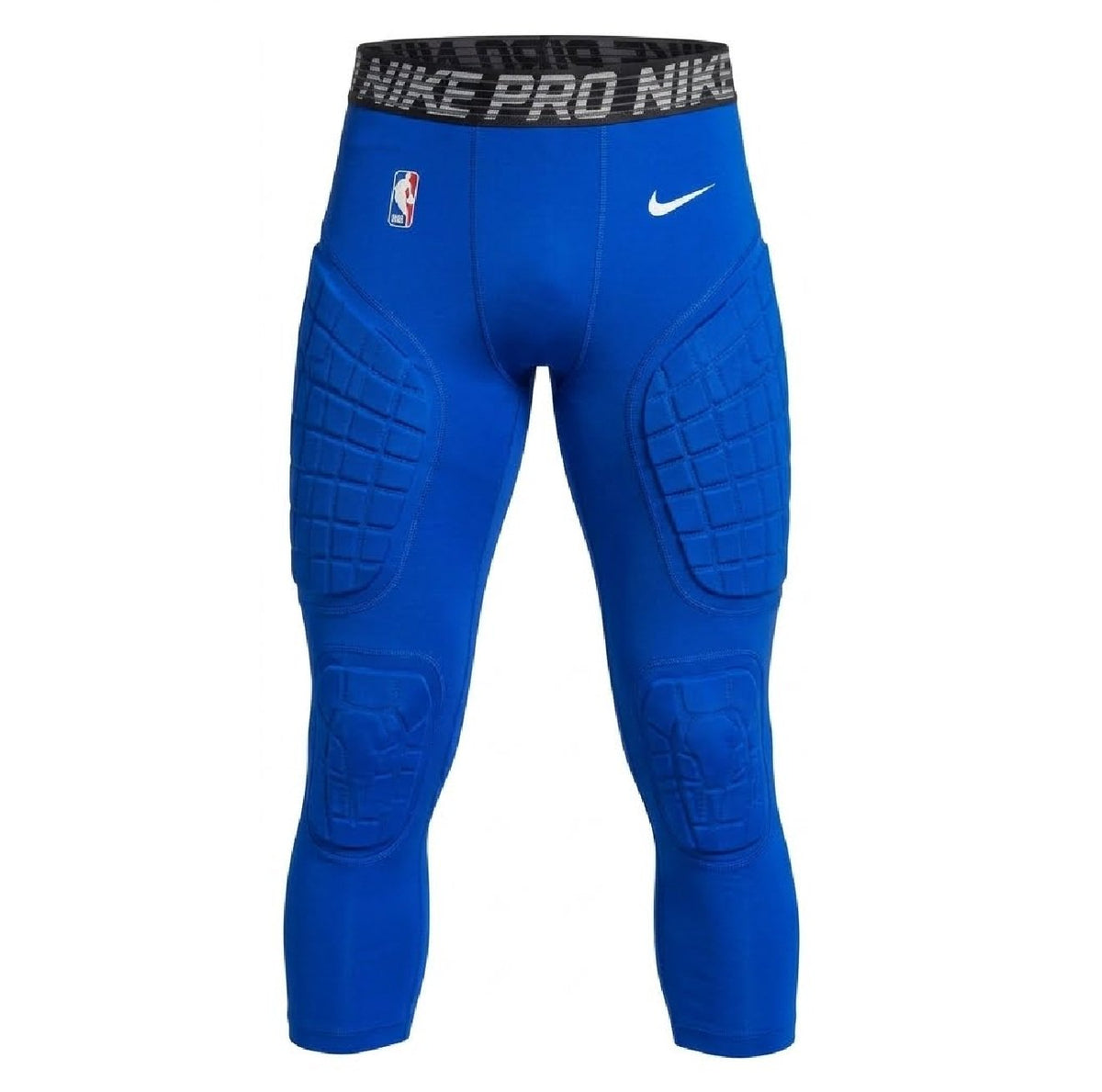 Nike Pro Hyperstrong NBA Padded 3/4 Compression Tights / Girdle Blue XXL