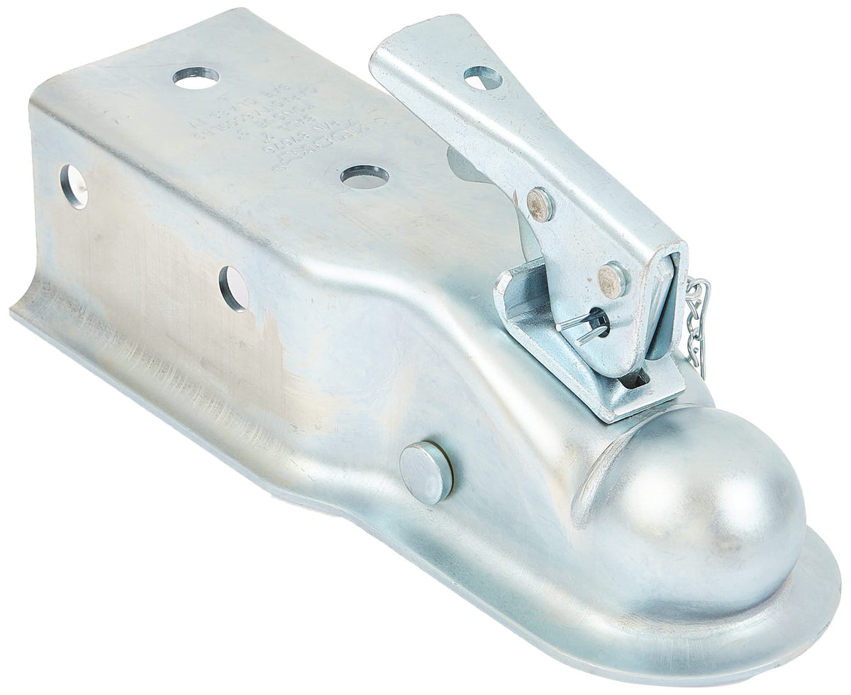 HUSKY TOWING 87076 2'' Ball 3'' Width 6,000 lbs. Straight Coupler with Chain,Grey